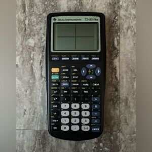 Texas Instruments TI-83 Plus Graphing Calculator - Black and Gray